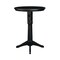 International Concepts Round 30 in Round Top Pedestal Table, 40.9 inH, Black, 30 W, 30 L, 41.9 in H, Wood, Black K46-30RT-27B-6B-2 - alternate 4